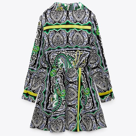 Zara Printed Mini Dress - Picture 6 of 9